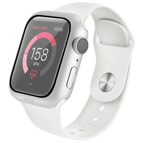 Чехол Uniq Nautic +9H Glass Water-Resistant IP68 для Apple Watch 4/5/6/SE 44 мм, цвет Белый (44MM-NAUWHT) 44MM-NAUWHT