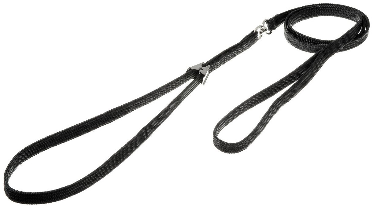 Ринговка для собак (поводок-удавка фиксирующая) для дрессировки и выставки / для средних и крупных пород, Zoo One с прищепкой, 10 мм, черная
