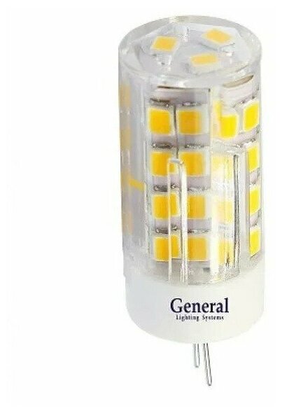 Светодиодная лампа General GLDEN-G4-5-P-220-2700 5Вт 220V G4 Теплый свет