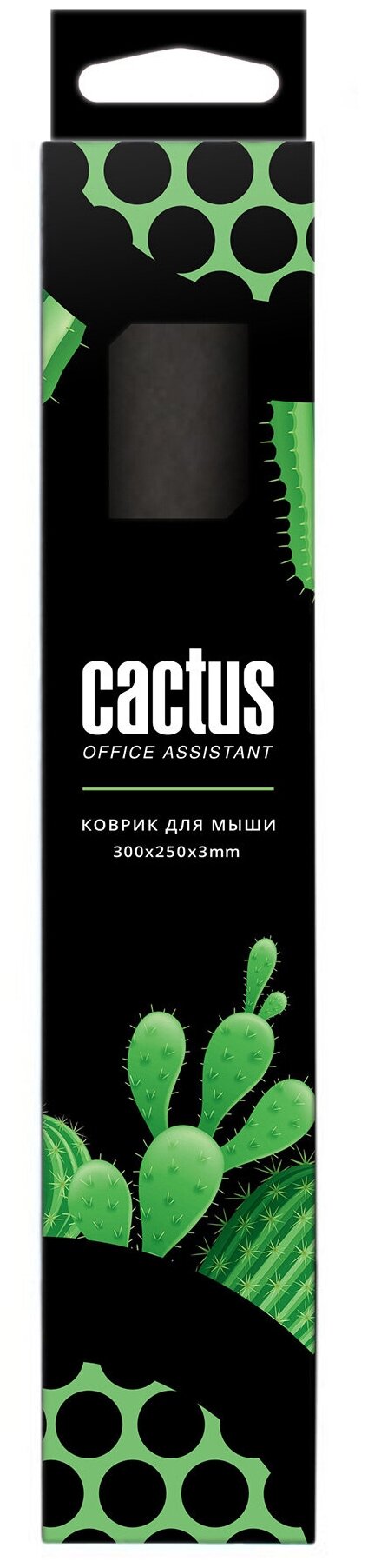 Коврик для мыши CACTUS , Medium, черный - фото №3