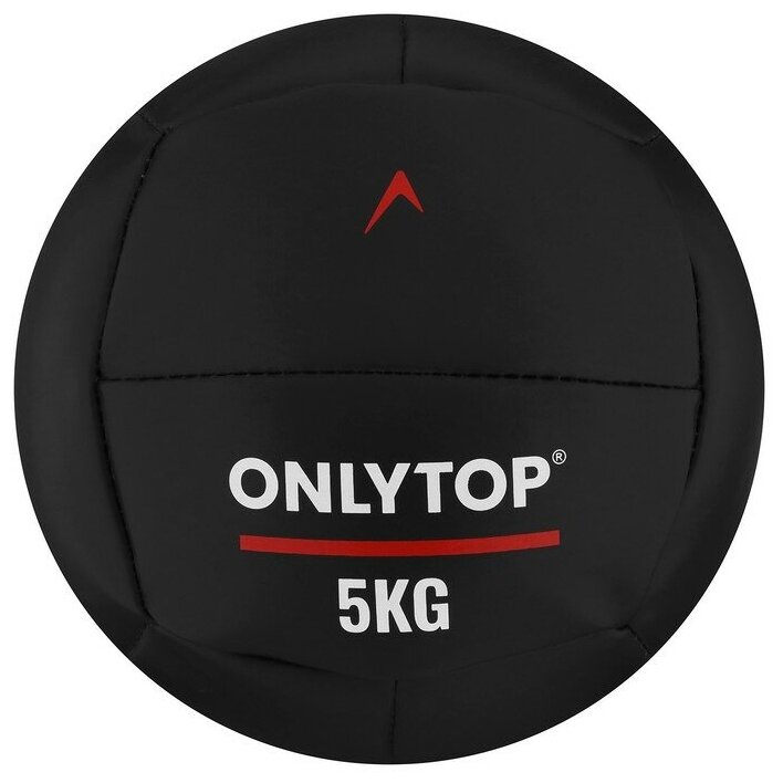 Медицинбол 5 кг ONLYTOP, d 24 см (винилискожа)