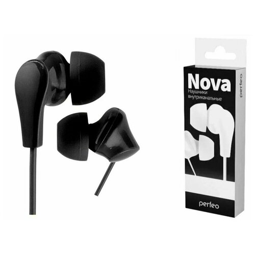Perfeo наушники внутриканальные NOVA черные 46000₽