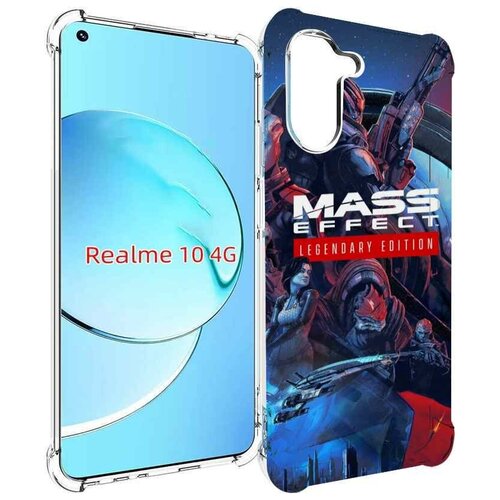 Чехол MyPads Mass Effect Legendary Edition для Realme 10 задняя-панель-накладка-бампер