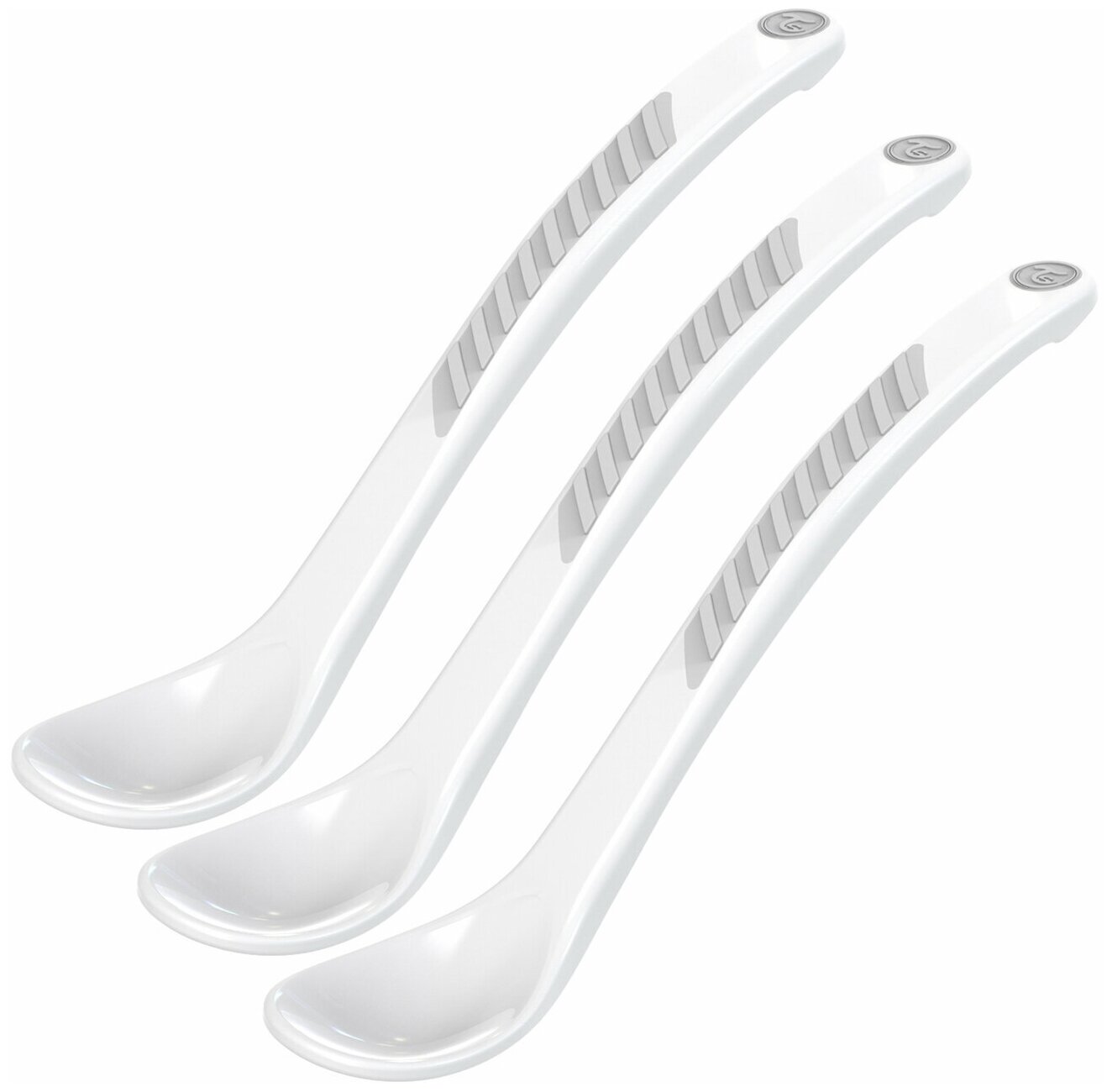 Ложки для кормления Twistshake (Feeding Spoon) в наборе из 3 шт. Белый (White). Возраст 4+m. Арт. 78187