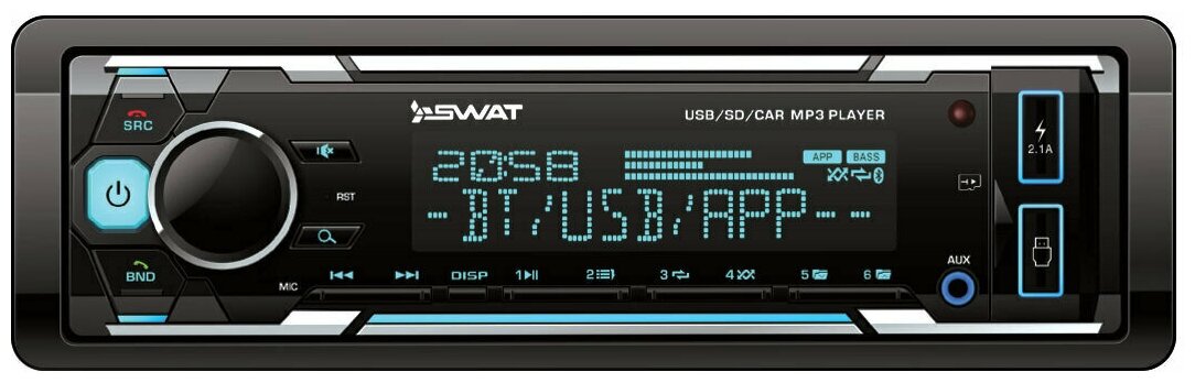 Автомобильная магнитола Swat WX-2101UB