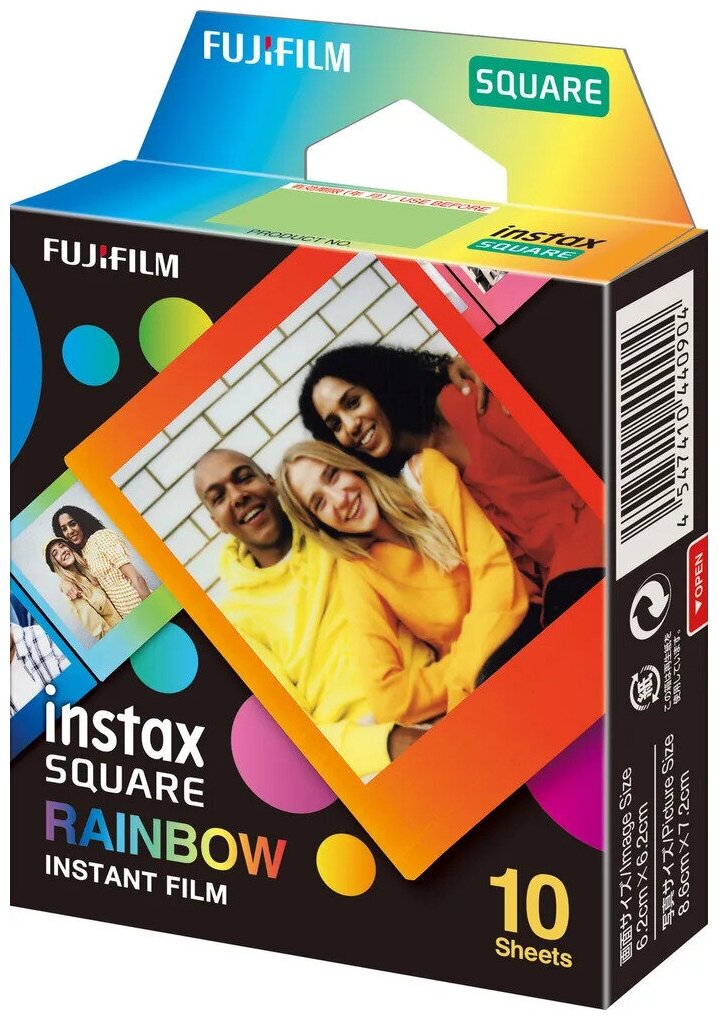 Картридж для фотоаппарата Fujifilm Colorfilm Instax SQUARE Rainbow 10 снимков