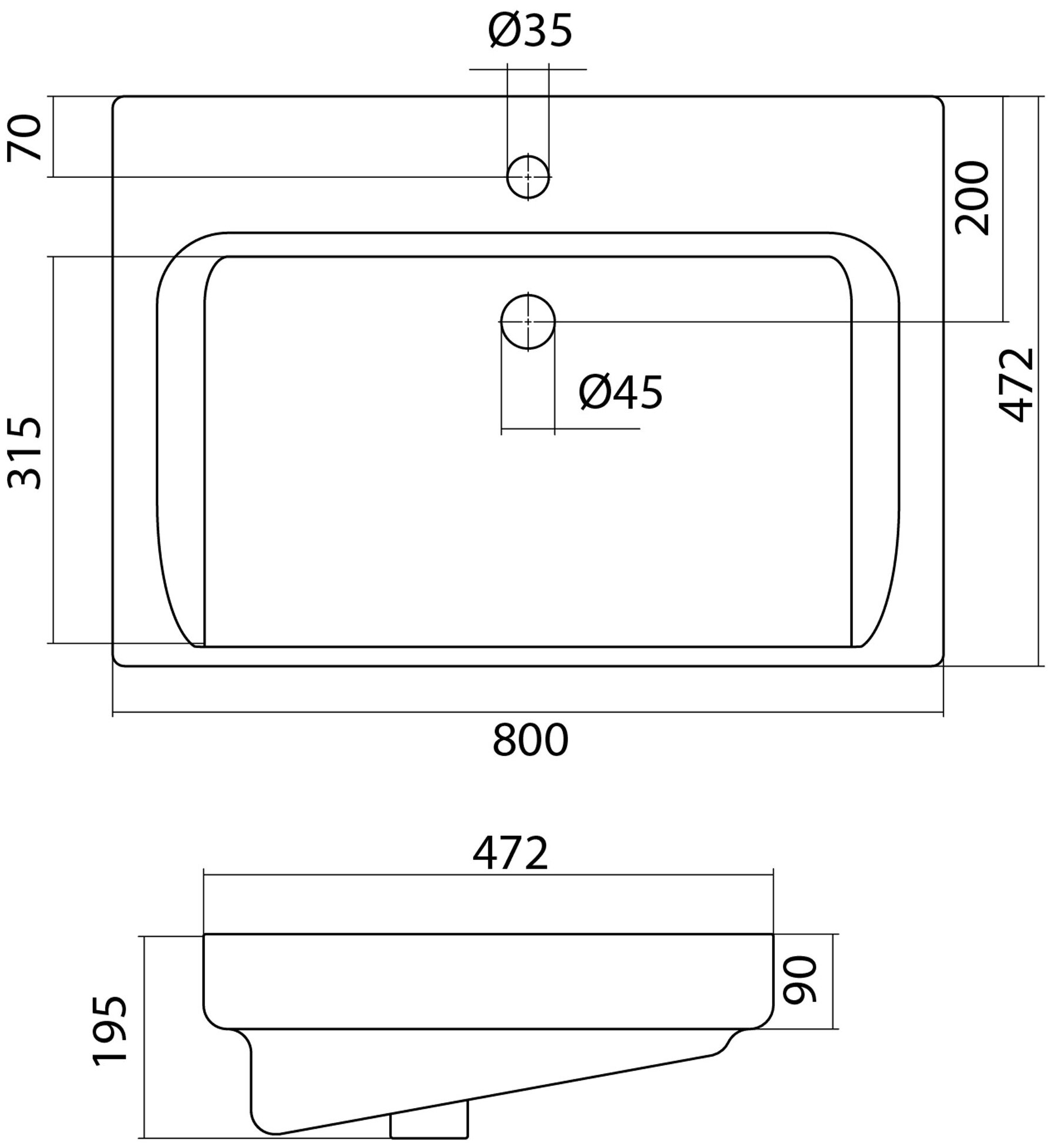 Раковина для ванной Santek Тигода-80 (1WH302084) - фотография № 8