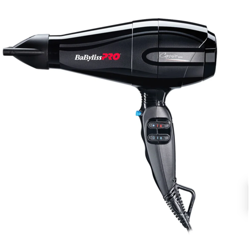 Фен BaByliss, 2 концентратора, скорость потока воздуха: 128 км/ч, мощный фен 2400Вт babyliss pro caruso ion 2400w