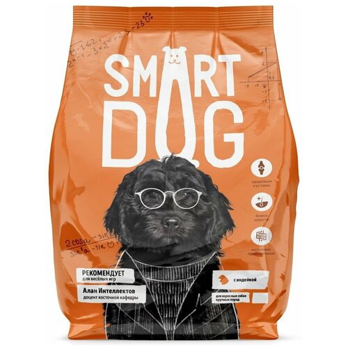 Smart Dog Корм Smart Dog для взрослых собак крупных пород с индейкой (12 кг)