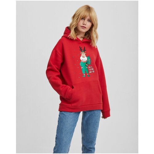 фото Худи "олень и елка" с начесом barmariska