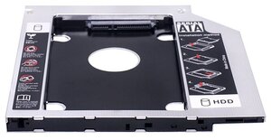 Адаптер Optibay 12.7mm SATA HDD 2.5" SATA в отсек привода ноутбука