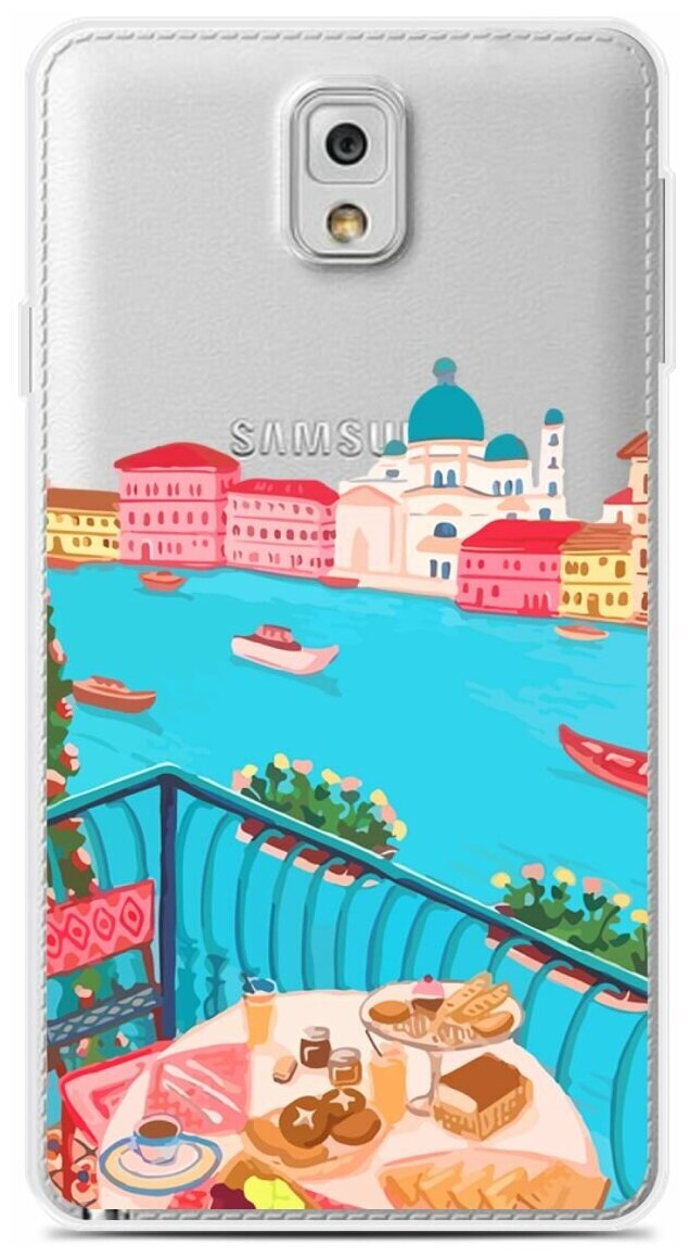 Силиконовый чехол на Samsung Galaxy Note 3 Венеция / для Самсунг Галакси Ноут 3