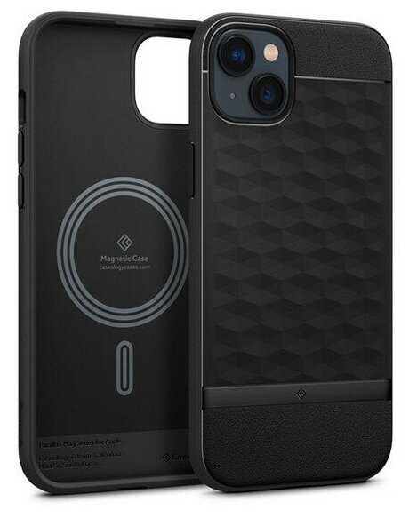 Чехол Caseology Parallax Mag MagSafe для iPhone 14 Matte Black (ACS05074)