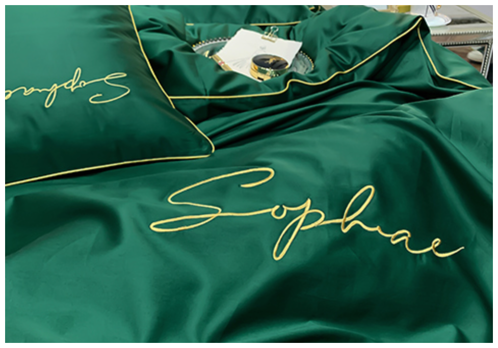 Постельное белье "Sophia Premium Line" евро размер Хлопок, Жатка (евроразмер) - фотография № 4