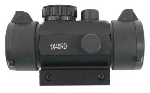 Коллиматорный прицел Target Red Dot 1x40RD закрытого типа на Weaver с крышкой