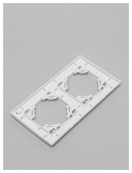 Рамка двухместная горизонтальная, серия Эрна, PFR00-9002-01, белый - фотография № 11
