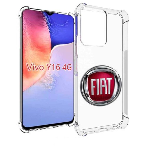 Чехол MyPads fiat-фиат мужской для Vivo Y16 4G/ Vivo Y02S задняя-панель-накладка-бампер чехол mypads maserati мазерати 3 мужской для vivo y16 4g vivo y02s задняя панель накладка бампер