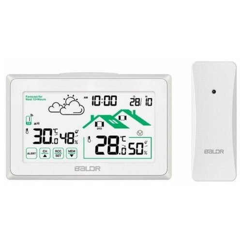 BALDR B0340ST2H2R-V8 Беспроводная Метеостанция с индикатором открытиязакрытия окна белый 279000₽