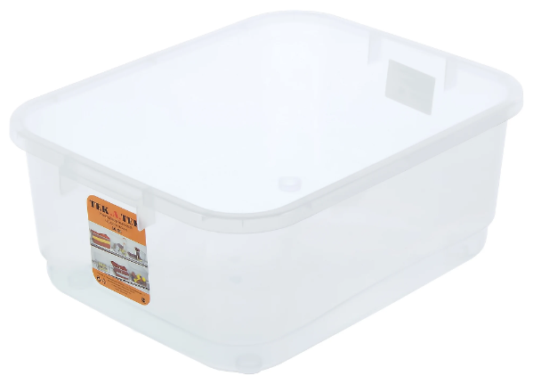 Ящик многофункциональный 42x32x16.5 см пластик без крышки цвет прозрачный - фотография № 3