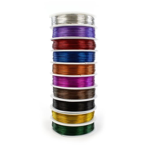 Набор цветной металлической проволоки для бисероплетения,10 цветов, 0,3мм , всего 500 м набор цветной металлической проволоки для бисероплетения 10 цветов 0 4мм всего 500 м