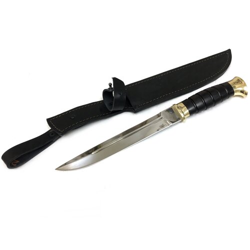Пластунский нож, кованая 95Х18, граб, латунь финский нож пуукко кованая 95х18 черный граб а петров
