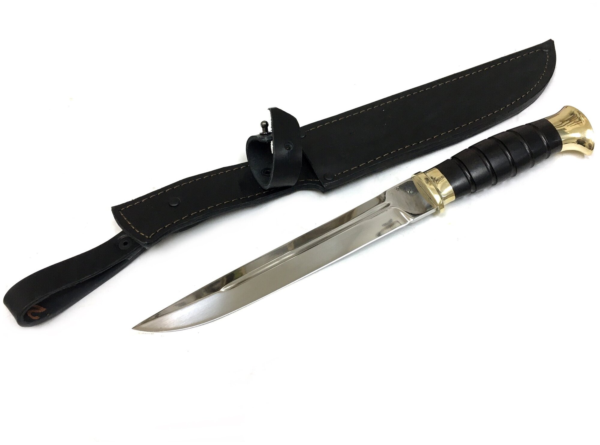 Пластунский нож, кованая 95Х18, граб, латунь