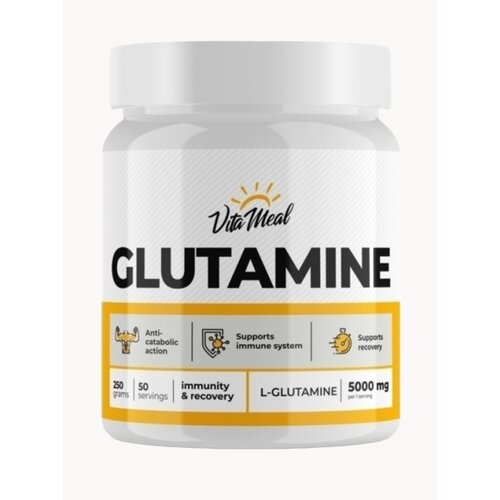 Глютамин порошок, аминокислоты L Glutamine 200 г, глутамин, Без ароматизаторов