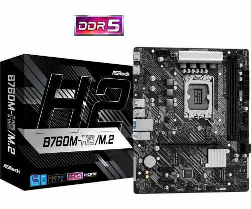 Материнская плата Asrock B760M-H2/M.2 (LGA1700, mATX)