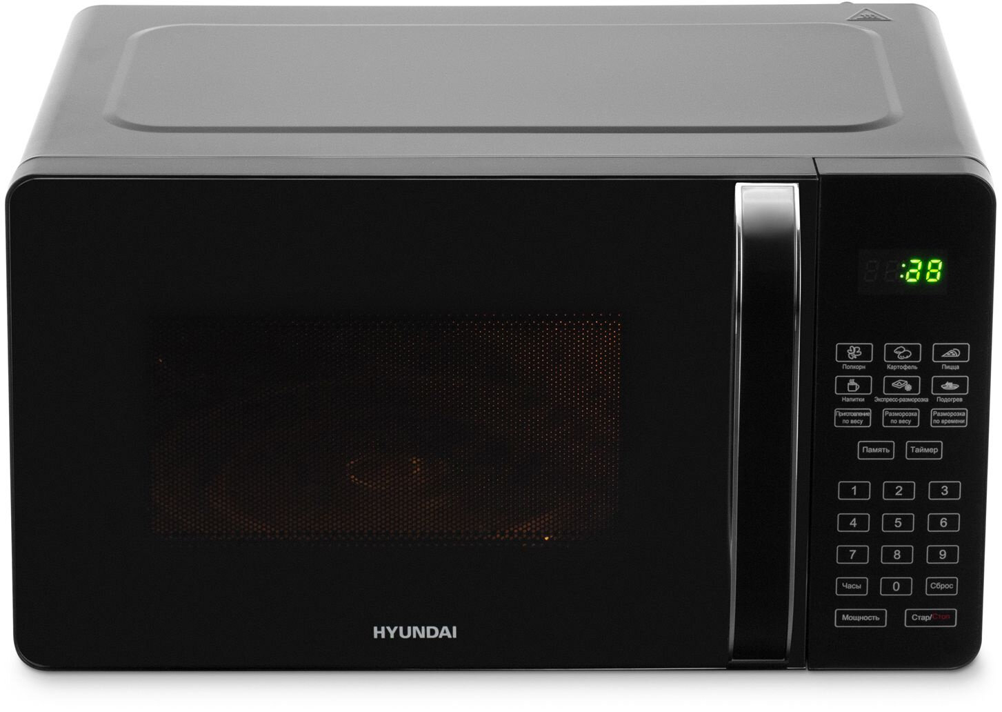 Микроволновая печь Hyundai 20л. 700Вт черный - фотография № 4