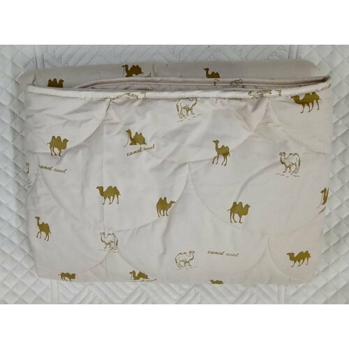 Текстиль центр Одеяло 2-x спальный 175x205 см Всесезонное с наполнителем Верблюжья шерсть Полиэстер комплект из 1 шт 2820₽