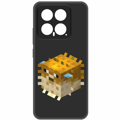 Чехол-накладка Krutoff Soft Case Minecraft-Иглобрюх для Xiaomi 14 черный чехол накладка krutoff soft case minecraft иглобрюх для xiaomi 14 черный