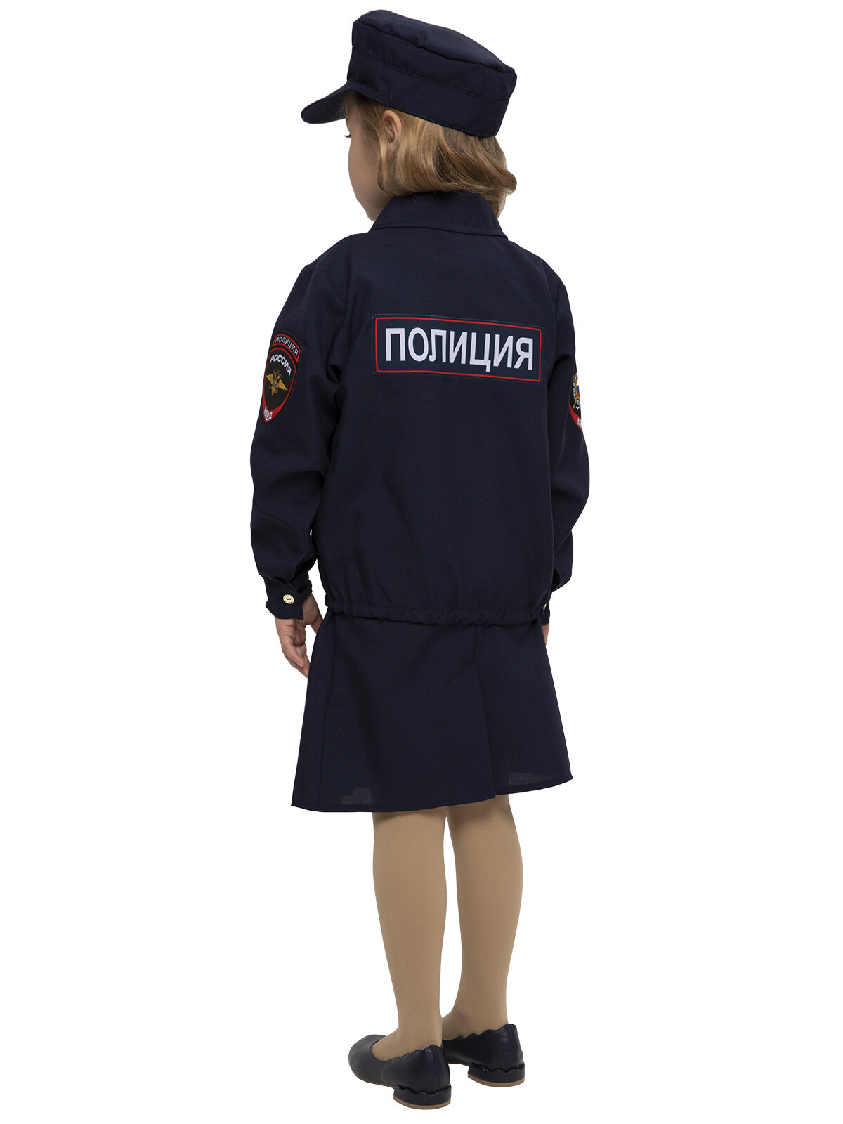 Детский карнавальный костюм Полицейский девочка на рост 140-146 (размер 34-36) — фото 1