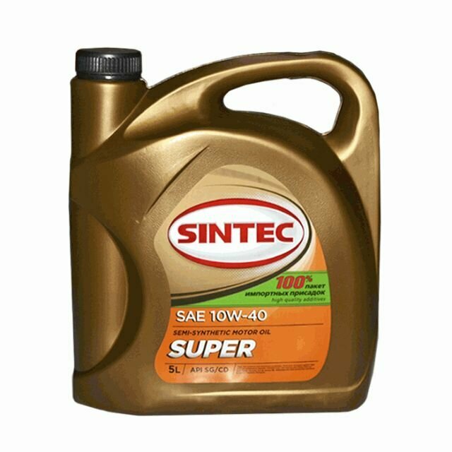 Супер п с 10w40 API SG CD 5л (4шт) 801895 SINTEC 600293