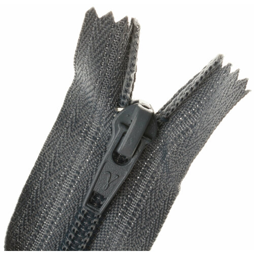 Молния спираль Т7 GAMMA неразъемная обувная, серый (304), 16см, 1шт