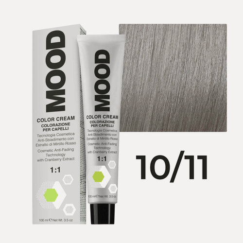 Изображение товара Краска для волос профессиональная Mood 10/11 Светлый блонд Интенсивный пепельный 100 мл