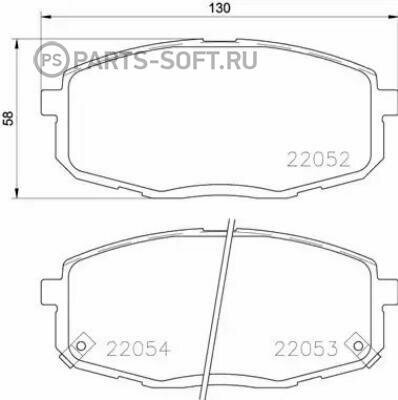 BREMBO P30077 Колодки тормозные дисковые перед
