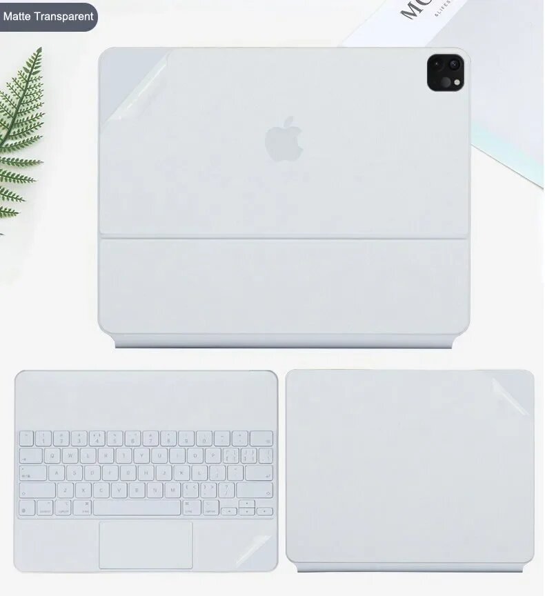Наклейка на клавиатуру Magic Keyboard для iPad Pro 11 2021, Matte Transparent
