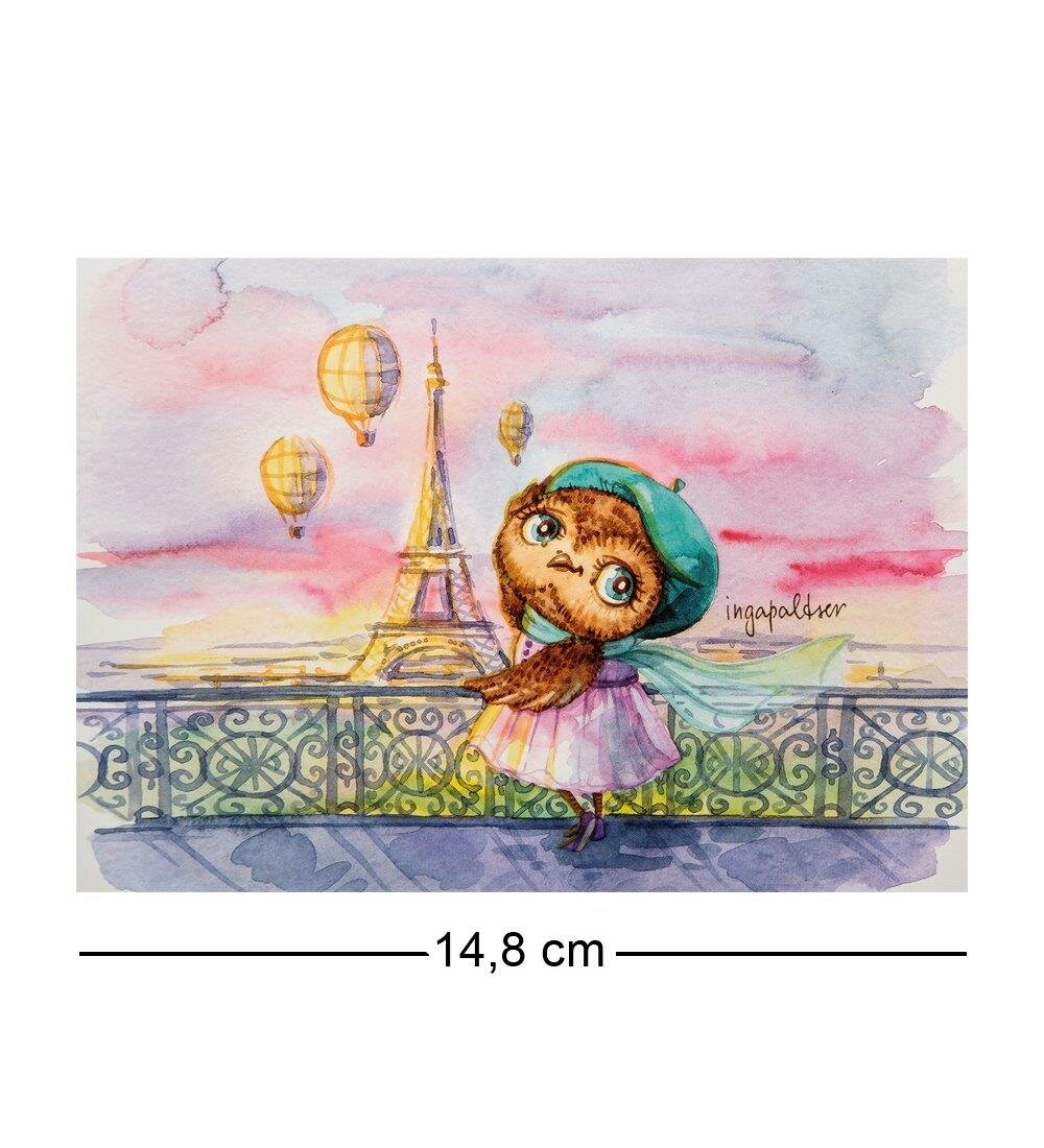 Почтовая открытка "Париж-это страсть!" 14,8х10,5 A2142846 Sunpreeze, Бумага