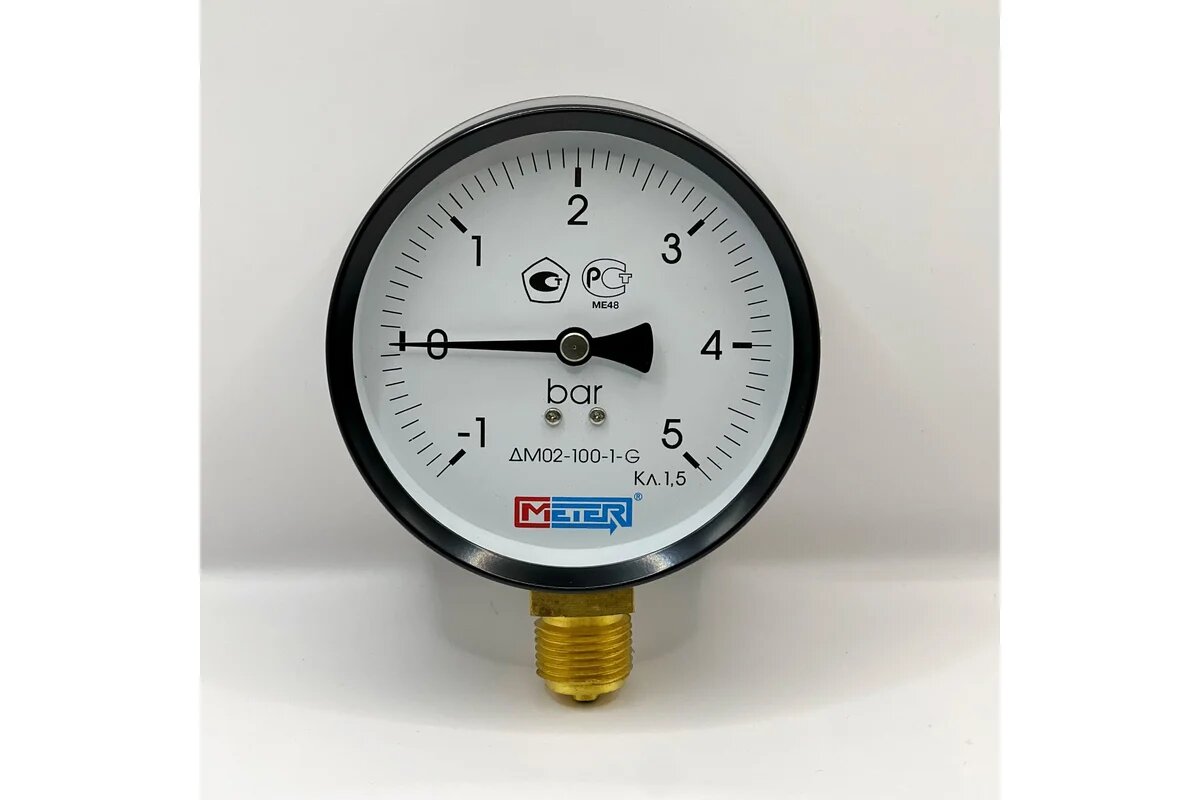 Метер ДМ 02 100 1 G Р  1 5 бар G1 2 кл 1 5 684