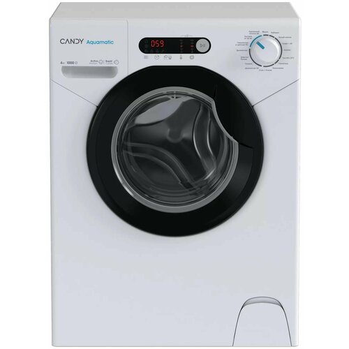 Стиральная машина Candy AQUE 1043DR-07 белая, 4 кг, фронтальная загрузка — купить, цена, характеристики