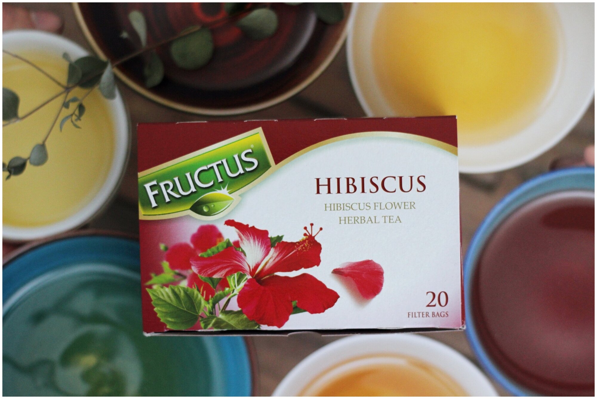 Чай в пакетиках FRUCTUS (Фруктус) Classic Hibiscus травяной из цветков гибискуса, Сербия, 20 шт - фотография № 6