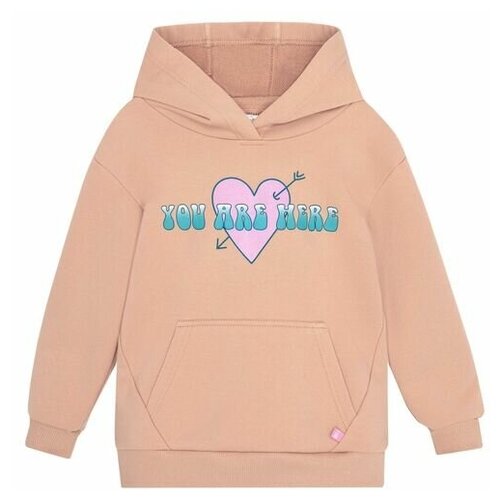 фото Худи для девочек, bossa nova, бежевый, размер 104