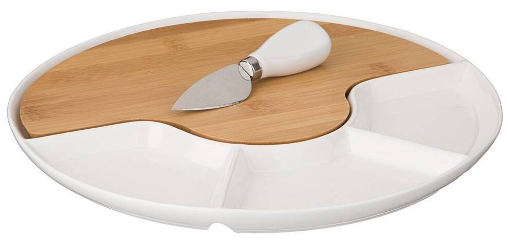 фото Lefard блюдо сервировочное Native с ножом для сыра, 587-168