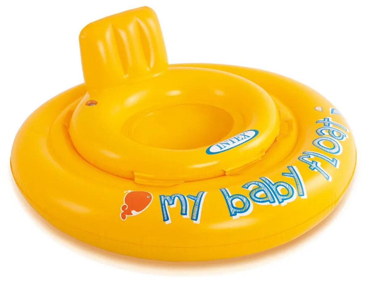 Круг для плавания My baby float, с сиденьем, d=70 см, от 6-12 месяцев, 56585EU INTEX