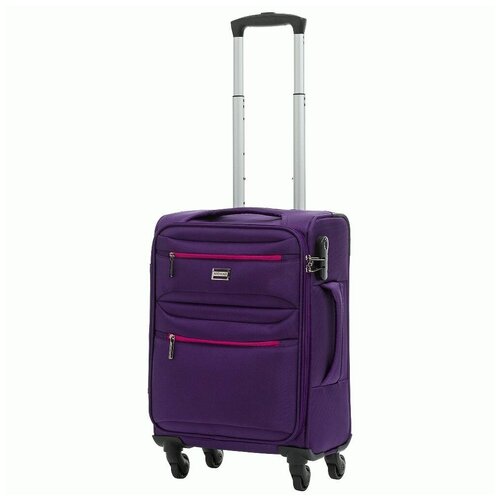 Чемодан Redmond, 42 л, размер S, фиолетовый чемодан march 38 л размер s фиолетовый