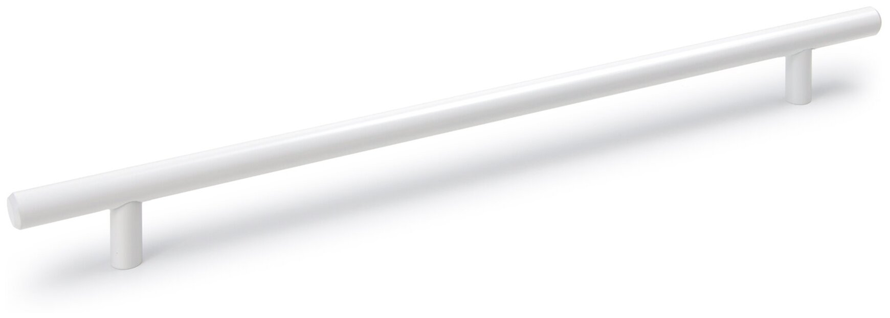 Мебельная ручка - рейлинг длина 256 мм диаметр 12 мм цвет - белый