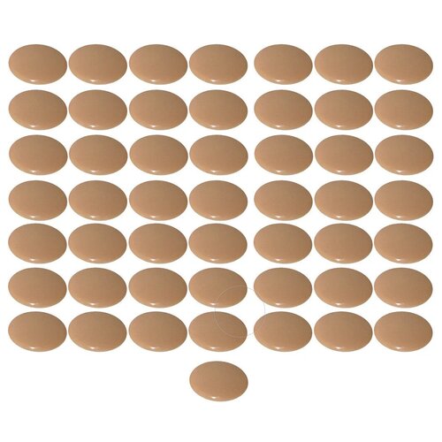 Заглушка мебельная под евровинт (конфирмат), бежевая, 100 шт / пластиковая заглушка винта