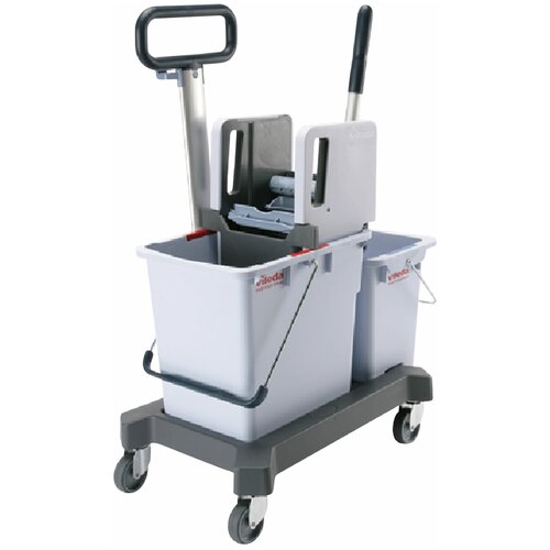 Тележка уборочная VILEDA 2 съемных ведра 25 л10 л платформа с транспортной ручкой вертикальный отжим 149099 35268₽