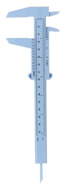 Штангенциркуль двойной для измерения размеров 0-150 мм - серо-голубой