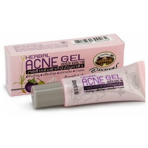 Гель растительный от Угрей Апхайпхуубээт Herbal Acne Gel Abhaibhubejhr 15 грамм